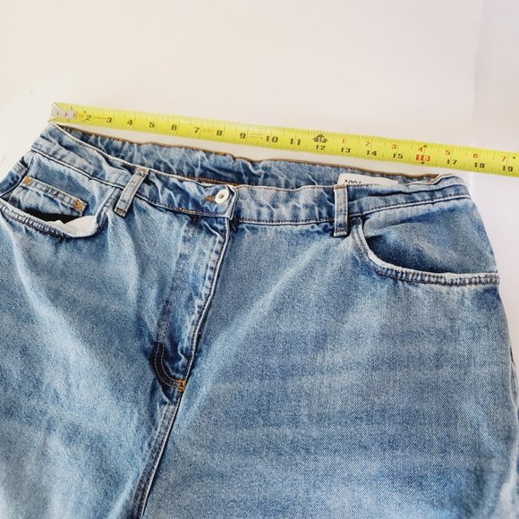 Collusion Jeans High Rise Dad Baggy Vintage Fit Blue 14(plus size) - Picture 10 of 13